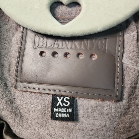 NWT BLANKNYC REAL SUEDE JACKET XS - Picture 6 of 8